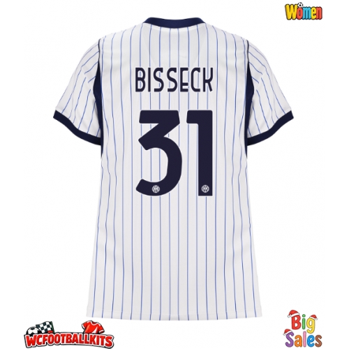 Inter Milan Yann Bisseck #31 Replica Away Stadium Shirt for Women 2026-27 Short Sleeve